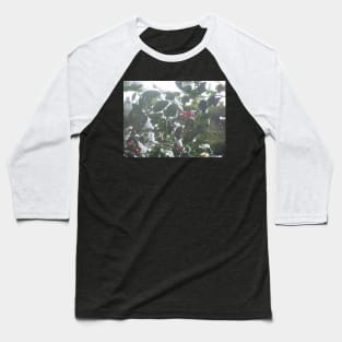 Forest Sun Rays in the Snow #45 Baseball T-Shirt